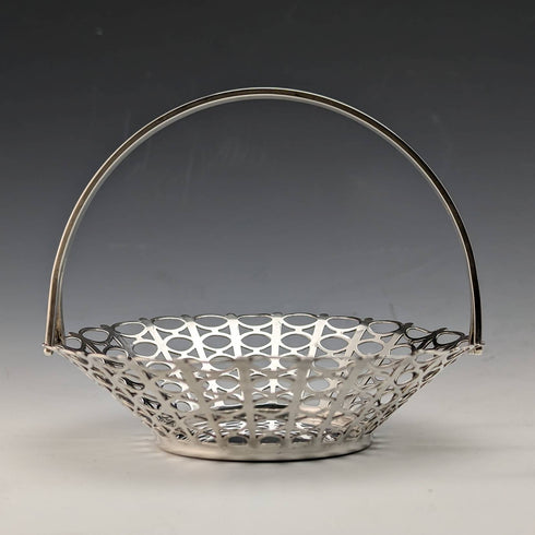 1960 British Antique Sterling Silver Mini Basket 54g Aidie Brothers